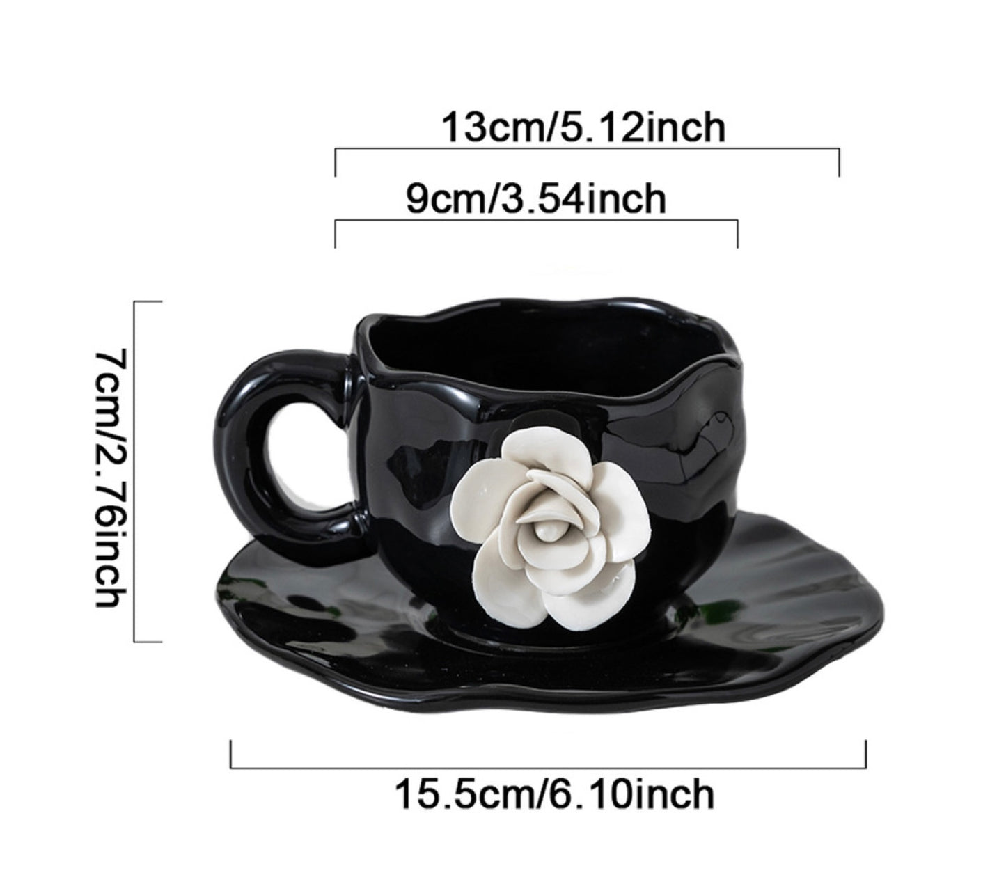 Camellia Cup with Saucer