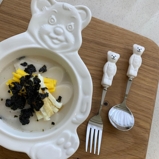 Teddy Bear Spoon & Fork Set