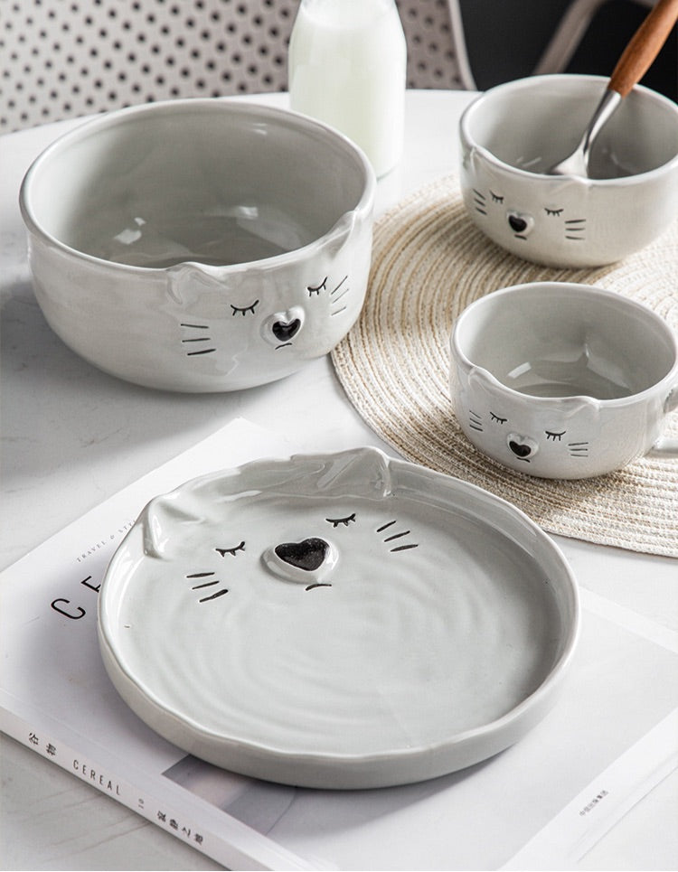 Dreamy Kitty Dinner Plate