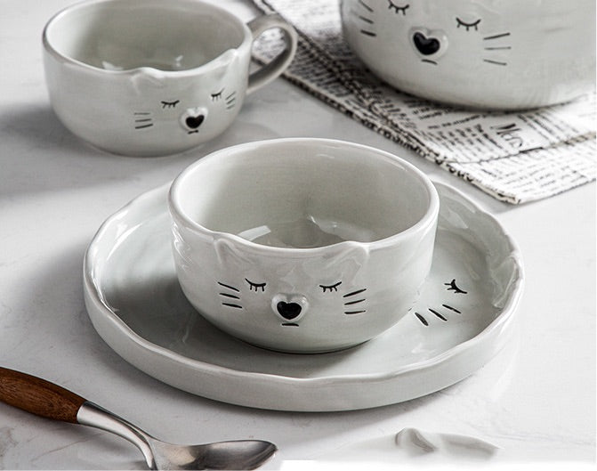 Dreamy Kitty Dinner Plate
